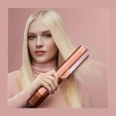 اتو مو سشوار دایسون آمبر سیلک ( رنگ کهربایی) مدل Dyson Airstrait amber silk HT01